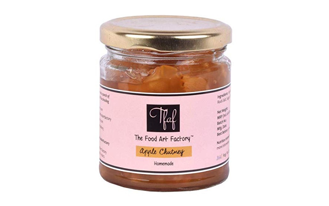 The Food Art Factory Apple Chutney    Glass Jar  225 grams
